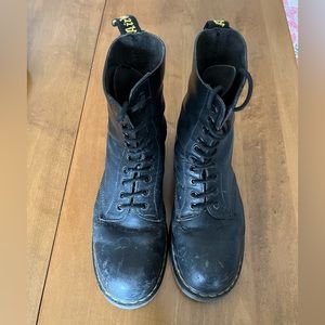 Size 9 doc Martin work boots steel toe